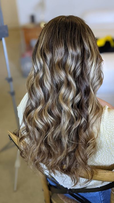 Chocolate Honey foiled mix Hair Extensions