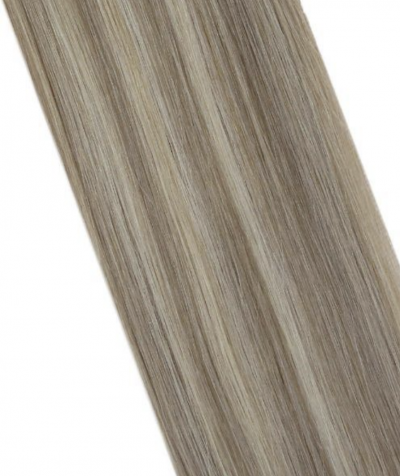 Blonde foiled (creamy latte) Ponytail Hair Extensions. Human hair