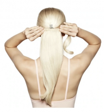 Vanilla blonde hair extensions long and thick human hair