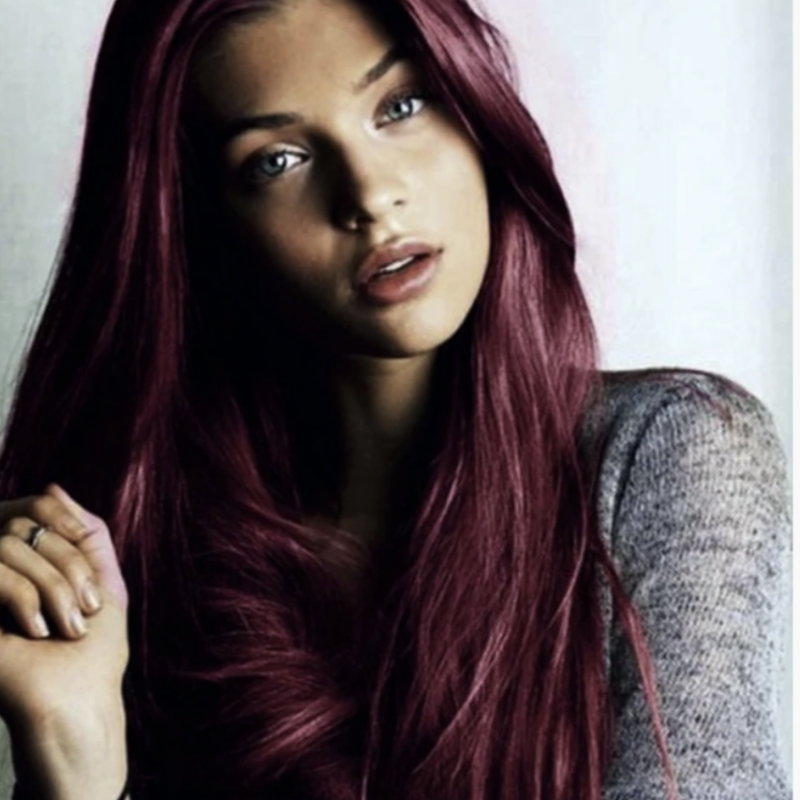 berry red hair extensions long and thick human hair