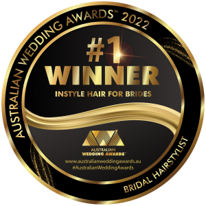 Australian Wedding Industry Awards number 1 Winner Instyle Hair for Brides 2022